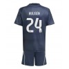 Real Madrid Dean Huijsen #24 Bortaställ Barn 2025-26 Korta ärmar (+ Korta byxor) Real Madrid Dean Huijsen #24 Bortaställ Barn 2025-26 Korta ärmar (+ Korta byxor)
